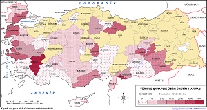 Türkiye Şaraplık Üzüm Üretim Haritası 2019