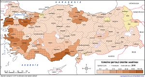 Türkiye Şeftali Üretim Haritası 2019