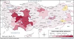 Türkiye Vişne Üretim Haritası 2019