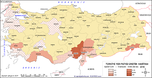 Türkiye Yer Fıstığı Haritası 2019