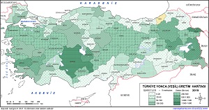 Türkiye Yonca Üretim Haritası