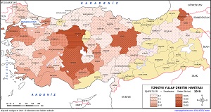 Türkiye Yulaf Üretim Haritası 2019