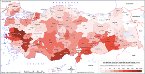 Türkiye Üzüm Üretim Haritası 2019