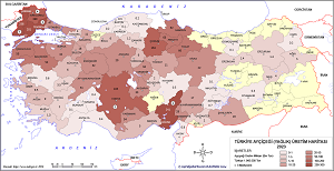 Türkiye Ayçiçek Üretim Haritası 2023