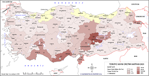 Türkiye Kayısı Haritası 2023