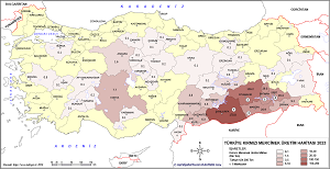 Türkiye Kırmızı Mercimek Haritası 2019