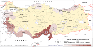 Türkiye Mandalina Haritası 2022