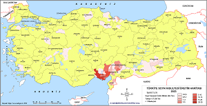 Türkiye Soya Fasulyesi Haritası 2023