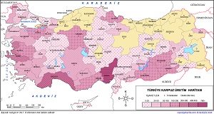 Türkiye Karpuz Üretim Haritası (2015)