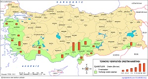 Türkiye Yer Fıstığı Üretim Haritası