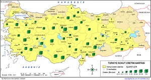 Türkiye Nohut Üretim Haritası