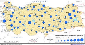 Türkiye'de Beslenen Sığır Haritası (2017)