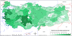 Türkiye Kültür Sığırı Haritası 2021