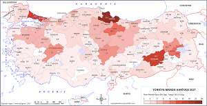 Türkiye Manda Haritası 2021