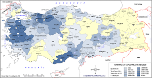 Türkiye Et Tavuğu Haritası 2019