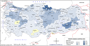 Türkiye Manda Haritası 2023