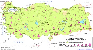 Türkiye'de Beslenen Kıl Keçisinin Dağılış Haritası