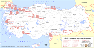 Türkiye Doğalgaz Santralleri Haritası