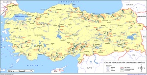 Türkiye Hidroelektrik Santralleri Haritası 2 (2017) 