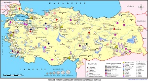 Türkiye Enerji Kaynakları ve Termik Santralleri Haritası