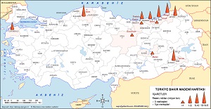 Türkiye Bakır Madeni Haritası