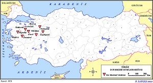 Türkiye Bor Madeni Haritası 2