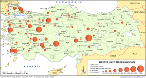Türkiye Linyit Madeni Haritası