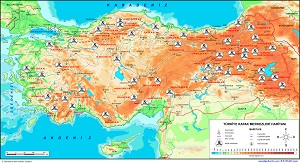 Türkiye'nin Kayak Merkezleri Haritası