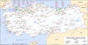 Türkiye Tabiat Parkları Haritası