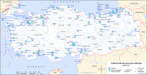 Türkiye'nin Şelaleri Haritası