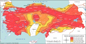 Türkiye Deprem Bölgeleri Haritası