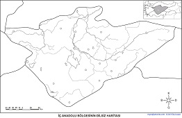 İç Anadolu Bölgesinin Dilsiz Haritası