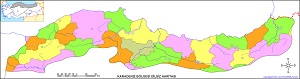Karadeniz Bölgesinin Dilsiz Haritası (Renkli)