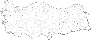 Türkiye Dilsiz İl Merkezleri Haritası