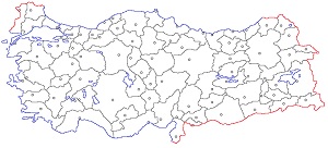 Türkiye Dilsiz İl Merkezleri Haritası (bmp)