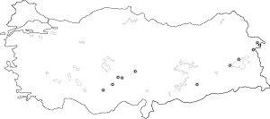 Türkiye Dilsiz Volkanik Dağlar Haritası