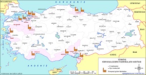 Türkiye Gübre Fabrikaları Haritası