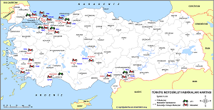 Türkiye Motosiklet Fabrikaları Haritası