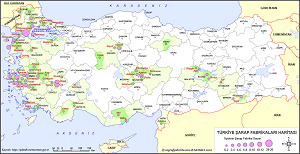 Türkiye Şarap Fabrikaları Haritası