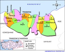 Trabzon İli Haritası