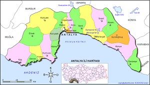 Antalya İli Haritası