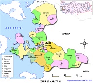 İzmir İli Haritası