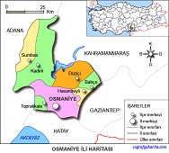 Osmaniye İli Haritası