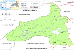 Doğu Anadolu Bölgesi Haritası