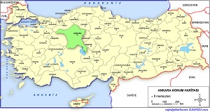 Ankara İli Lokasyon Haritası