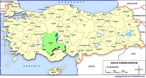 Konya Konum Haritası
