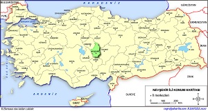 Nevşehir İli Lokasyon Haritası