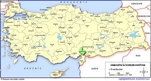 Osmaniye İli Lokasyon Haritası