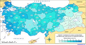 Türkiye 7 Haziran 2015 Genel Seçimleri Haritası (CHP)