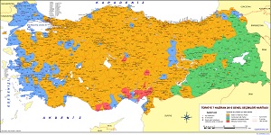 Türkiye 7 Haziran 2015 Genel Seçimler Haritası 2